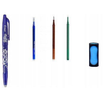 ZESTAW FRIXION DŁUGOPIS 0.7 + 3 WKŁADY+GUMKA