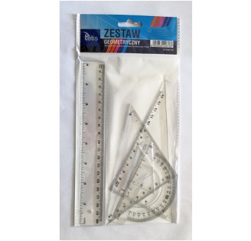 ZESTAW GEOMETRYCZNY 20CM BL001-BK A'24 8768