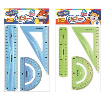 ZESTAW GEOMETRYCZNY 3EL. 20CM BAMBINO 3141