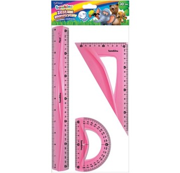 ZESTAW GEOMETRYCZNY 3EL. 30CM BAMBINO 3158