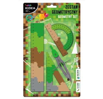 ZESTAW GEOMETRYCZNY A PUZZLE 20 CM 4 ELEMENTY 6615
