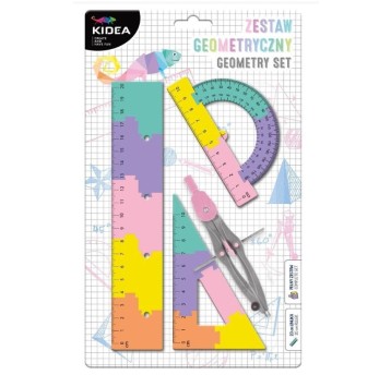 ZESTAW GEOMETRYCZNY B PUZZLE 20 CM 4 ELEMENTY 6622