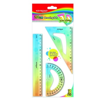 ZESTAW GEOMETRYCZNY KEYROAD PASTEL DECO 20CM 9432