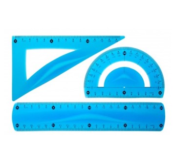 ZESTAW GEOMETRYCZNY NIEBIESKI BL010-NK 6603 A'24