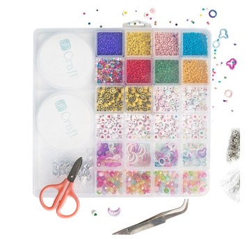 ZESTAW KORALIKÓW DO WYROBU BIŻUTERII Z AKCESORIAMI