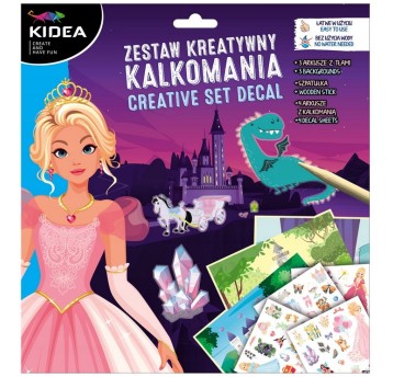 ZESTAW KREATYWN - KALKOMANIA B KSIĘŻNICZKI 2550