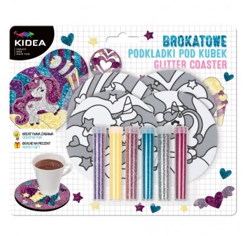 ZESTAW KREATYWNY BROKATOWE PODKŁADKI BAJKOWY ŚWIA