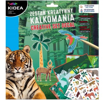 ZESTAW KREATYWNY-KALKOMANIA C ZWIERZĘTA 2567