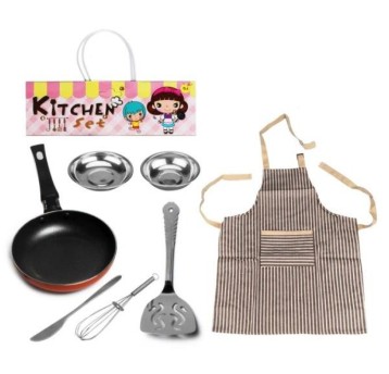 ZESTAW KUCHENNY Z FARTUCHEM - 7 ELEMENTÓW