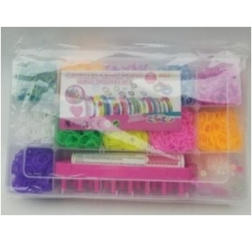 Zestaw LOOM BANDS gumek na bransoletki 0374