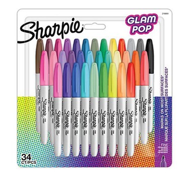 ZESTAW MARKERÓW SHARPIE FINE GLAM POP 34 2198891