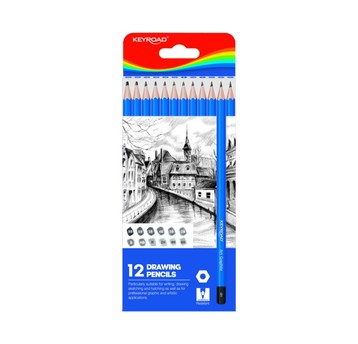 ZESTAW OŁÓWKÓW DO SZKICOWANIA 6H-8B 12SZT 0330