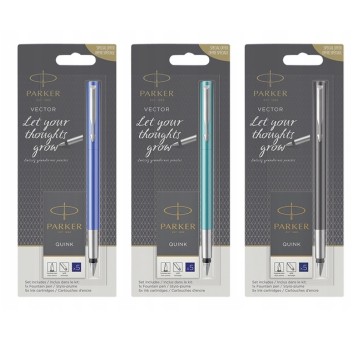 ZESTAW PIÓRO VECTOR MIX KOL. + NABOJE BL. 2046840