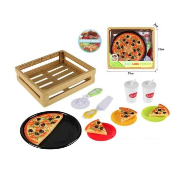 ZESTAW PIZZA W SKRZYNCE 23X20X6CM 0701