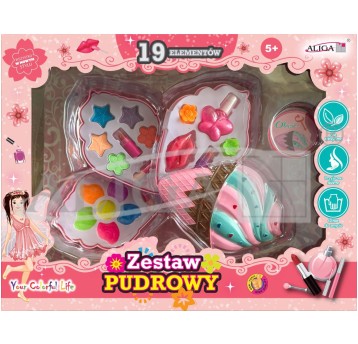 Zestaw pudrowy ZP-2548 11 cieni, 3 szminki, 2 pędz