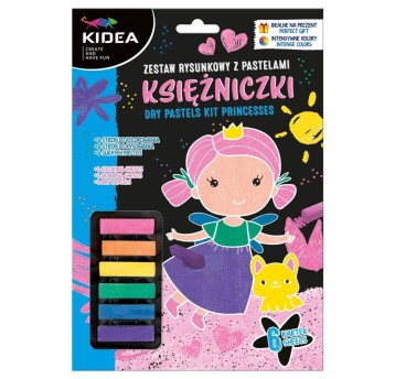 ZESTAW RYSUNKOWY Z PASTELAMI-KSIĘŻNICZK KIDEA 4512