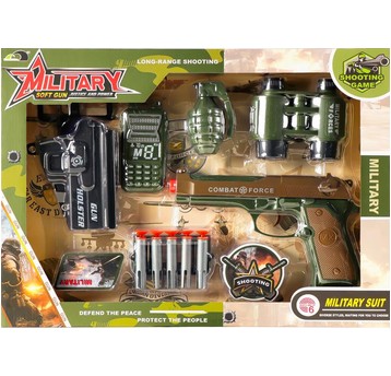 ZESTAW WOJSKO PISTOLET STRTZAŁKI GRANAT MC 4190