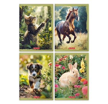 ZESZYT A4/32K LINIA PODWÓJN ANIMALS 400197965 A'10