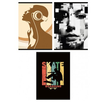 ZESZYT A4/60K KRATKA GIMBOO MIX 7273 A'3