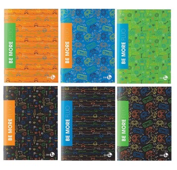 ZESZYT A4/72STR KRATKA BE MORE FLUO 100G A'10 5505