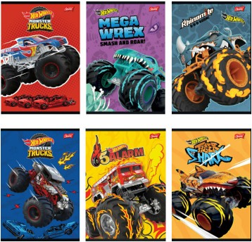ZESZYT A5/16K KRATA LAMIN MATTEL HOT WHEELS 9101