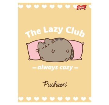Zeszyt A5/32k linia laminowany PUSHEEN A'15 9629