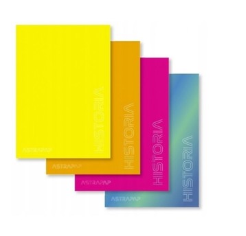 ZESZYT A5/60 kratka ASTRAPAP HISTORIA PP FLUO 5575