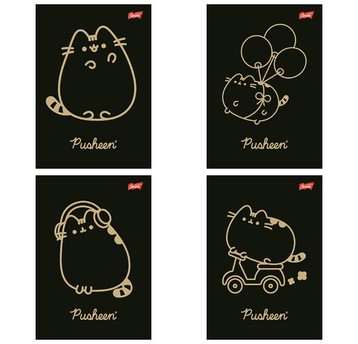 ZESZYT A5/60K KRATA LAMININOWANY PUSHEEN 5232 A'10