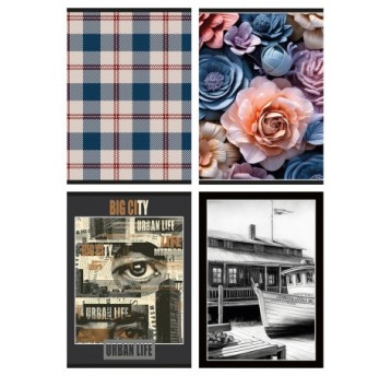 ZESZYT A5/80K KRATKA GIMBOO MIX 7181 A'4