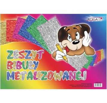 ZESZYT BIBUŁY METALIZOWANEJ A4/6K 3907