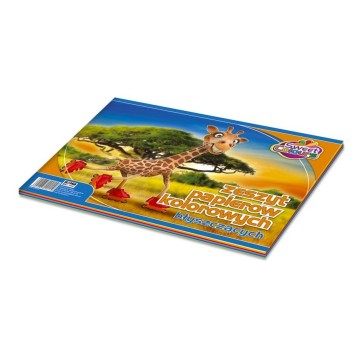 ZESZYT BŁYSZCZĄCYCH PAPIERÓW KOLOR A4 A'20 9484