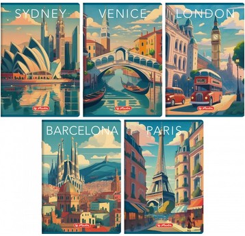 ZESZYT HER RETRO CITY A4 96K 70G K5X5 2653 A'5