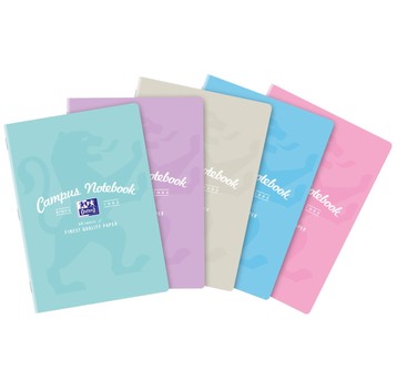 ZESZYT OXFCAMP A5/60K 400160140 PASTEL LINIA A'5