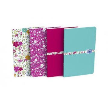 ZESZYT OXFORD FLORAL 9X14/30K LINIA 400111055 A'10