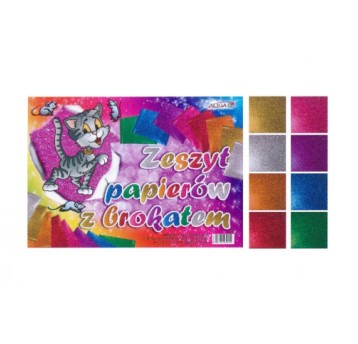 ZESZYT PAPIERÓW BROKATOWYCH B4/8K