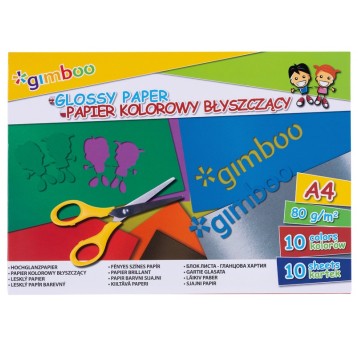 ZESZYT PAPIERÓW KOL BŁYSZCZĄCYCH A4 /10K 1980 A'6