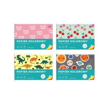 ZESZYT PAPIERÓW KOL. WYCINANKA A4/10K A'10 0016