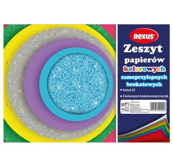 ZESZYT PAPIEROW KOLOR SAMOP. BROKAT A5 2926 A'10