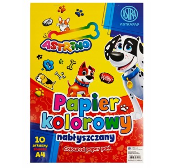 Zeszyt papierów kolorowych nabł. A4/10K 1969