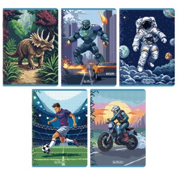 ZESZYT PIXELF A5/32K LINIA PODWÓJ 400207520 A'10