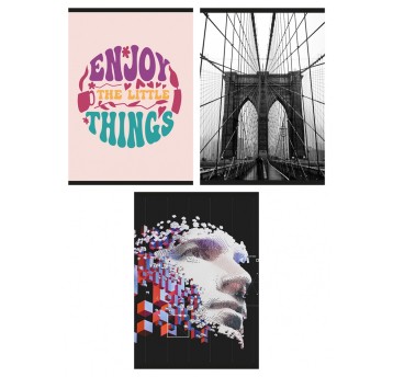 ZESZYT SZKOLNY GIMBO A4/60K 1-LINIA MIX 7303 A'3