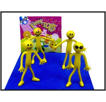 ŻÓŁTY LUDEK WYGINANY 12CM 8541 A"20