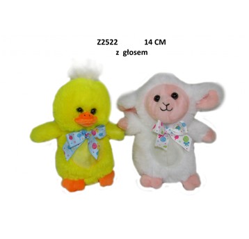 ZWIERZĘTA 2 ASST GŁOS 14CM Z2522