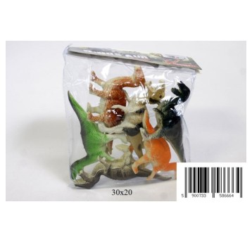 ZWIERZĘTA DINOZAURY W WORKU D34551 6664